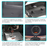 12V-24V Socket 75W PD Type C QC 3.0 Power Outlet Waterproof Fast Charge Adapter Charger for Car RV Marine