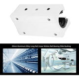 4PCS SBR20LUU 20Mm Aluminum Alloy Motion Ball Pillow Open Linear Bearing Block Slide Bushing