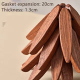 3/4PCS Tree Design Stand Wooden Decorative Anti Scald Heat Resistant Table Mat Coaster Wood Placemat Pot Tableware Decor
