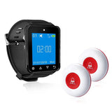 Wireless transmitter cafe hotel restaurant service system IP65 portable watch pager