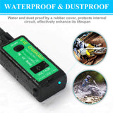 4.8A Motorcycle Charger SAE to USB Adapter with Voltmeter ON/Off Switch Waterproof Quick Disconnect Plug for Smart Phone