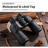 10X50 Binoculars Telescope Long Range Professional Telescope for Outdoor Camping Hunting Low Light Night Vision Binocular
