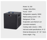 Aquarium 1/3 HP Cooler Fish Chiller for Water Weed Reef Coral Jellyfish Shrimp Tank 300L