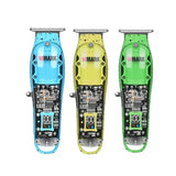 WMARK NG-510 Transparent Style Detail Trimmer Professional Rechargeable Clipper 6500 RPM with LED Battery Display