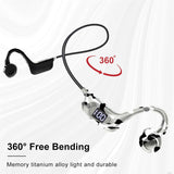 Wireless Earphones Bone Conduction Headphones Bluetooth 5.3 Not In-Ear Headset Hanging Neck Sport Earphones Lightweight Ear Hook