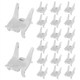 20 Pcs Acrylic Small Collectibles Display Stands for Displaying Crystal Geodes Rock Mineral Agate Fossil Coral S