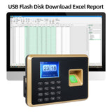 Bisofice Biometric Time Clock Attendance hine for Employees Support Fingerprint Password Recognition Data Management Device
