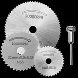6PCS/Set HSS Mini Electric Grinder Accessories Plastic Woodworking Cutting Set Rotary Tool Circular Saw Blade