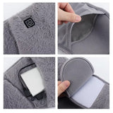 1 Pairs Winter USB Electric Heating for Women Men Comfortable Plush Foot Warmer Washable Heated Shoes Indoor Outdoor