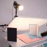A3 Thickened Photography Cardboard Reflector Foldable Standing Shooting Still Life Supplement Light Black And White Edge Photo