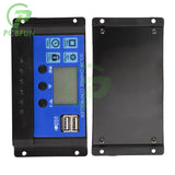 Solar Panel 10A20A30A 12V24V Auto Battery Charge Regulator PWM Controller LCD Dual USB for PV Home
