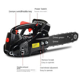 4900W 12-inch High power German technology bamboo saw chainsaw gasoline saw wood saw high-power electric saw home carpentry.