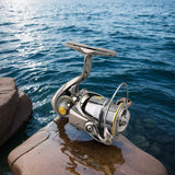 Ultra Light Metal Spool Wheel 5.2/1 Gear Ratio All Purpose Fishing Spinning Reel for Perch Bass and Pike
