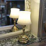 1/12 Miniature Dollhouse Table With Light- LED Mini Lamp For Dolls House Furniture Decor