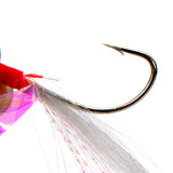4 Pac/20pcs kerel Feather Hoo Sea Boat Fishing Lures Rigs