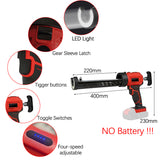 18V Wireless Caulking Gun - Electric Sewing Glue Tool for Kitchen, Bathroom, Doors and Windows
