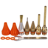 11Pcs Copper Nozzle Small-Bore Long Short Diameter Hot Melt Glue Accessories