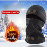 Winter Warm Headcover Sports Outdoor Home Bike Mountaineering Mask Neck Protector Cap Scarf Set Accessories