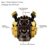 Mini Bluetooth Speaker Mini Wireless Speakers Cute Movie  Figure Stereo Transformers LED Flashing Light