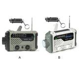 Portable Radio LED Flashlight Phone Charger Emergency Equipment Green