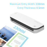 SL289 Desktop Laminator Machine Set - A4 Size Hot and Cold Lamination, Suitable for A4/A5/A6 Laminating Pouches, for Home Office