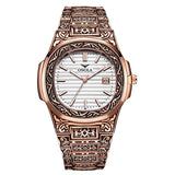 Men Watches ONOLA Fashion Casual Quartz Wristwatches Male Clock Top Brand Luxury Leather Wrist Watches with Calendar