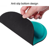Mouse Pad with Memory Foam Stepped-Wedge Design Ergonomic Wrist Support Non-slip Mousepad for Home Office Supplies