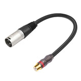 30Cm RCA Female To 3Pin XLR Male Shielded Converter Audio Adapter Patch Cable