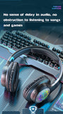 Wireless 5.0 Headphone Bluetooth Headset Hifi Sport Earphone with Microphone Long Battery Life Gaming Headphones