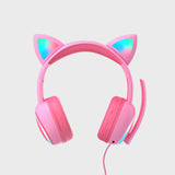 Cat Ear Headphone Girl Cute Kids Headset children's Bluetooth Headphones With Microphone for Early Education Headset