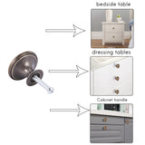 25PCS Vintage Door Drawer Knobs 30mm Antique Kitchen Cabinet Cupboard Handles, for Dresser and Cabinet, Old Bronze