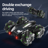 Children's watch remote control drift horizontal double-sided driving four-wheel drive stunt off-road high-speed race toy car