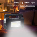 Portable Generator - With Solar Panel, Radio, BT Speaker, Phone Charger, Flashlight, Power Station, Built-in 3600mAh Rechargeable
