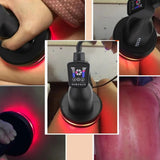Electric Far Infrared Meridian Massage Brush Vibration Heating Scraping hine Acupressure Microcurrent Body Massager 100-240V