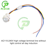 1-10pcs LED PIR Sensor Detector Smart Switch 220V 110V Infrared Human Body Motion Time Delay Mode Lighting Induction Automatic