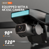 ZLL SG107 Pro RC Drone GPS 4K HD Dual Camera FPV One Key Return Brushless Motor RC Quadcopters 1200m Remote Control Distance