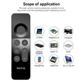 W3 2.4G Air Mouse Wireless Keyboard Voice Control IR Learning Remote Controller 6-Axis Motion Sensing for Smart Android TV