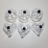Cups Lose Weight Healthcare 6 Round Heart Shape Thickened Plastic Cup Therapy Vacuum Suction Cupping with Pump