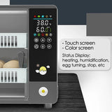 24-Egg Full Automatic Touch Temperature Control Incubator - Ideal for Chicken, Duck, Quail & Bird Hatchery