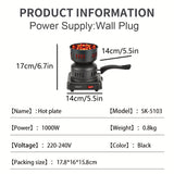 1pc, Mini Electric Stove, Multifunctional Charcoal Burner, Charcoal Stove, Smokeless Barbecue Stove, Air Stove, Fire Stove