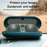 Glasses Case Visor Clip Sunglass Holder For Car Eyeglasses Storage Box Sunglasses Travel