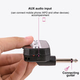 Mini Amp Portable Bass Headphone Amplifier 3.5mm Auxiliary Audio Input Plug Play Speaker Mute for Electric bass