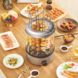 Household Electric Skewer Vertical Self-baking hine Barbecue Automatic Rotating less Grill