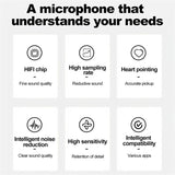 Metal Professional Condenser Studio Microphone for Computer Gaming Recording Singing Podcast Sound Card