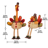 Ornaments For Fall Cute Long Fabric Turkeys with Telescng Legs Doll Personalized Holiday Party Decor