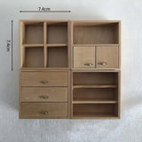 1:12 Dollhouse Miniature Multifunction DIY Mini Cabinet Furniture Decorative Accessories