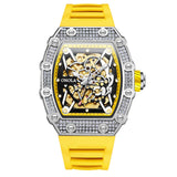 Diamond Fashion Watch Men Brand ONOLA Luxury Hollow Full Automatic Mechanic Watches Man Waterpoor Montres Pour Hommes Clock