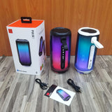 Family K Song Bluetooth Speaker Portable Column RGB Atmosphere Lamp Audio Boombox Outdoor Waterproof Subwoofer with Mic Hot Sale