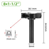 Spoilboard Surfacing 2+2 Inserts Planing Leveler Slab Flattening Router Bit Woodworking Milg Cutter
