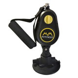 Resistant Band Abdominal Muscle Stimulator with Suction Cup Pulley Fitness Rope Trainer - 360 Degree Rotating for Home Gym